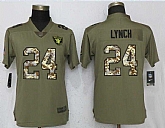 Women Nike Raiders 24 Marshawn Lynch Olive Camo Salute To Service Limited Jersey,baseball caps,new era cap wholesale,wholesale hats